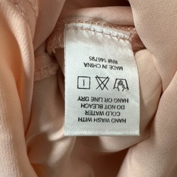 En Elly Anthropologie Pink Sequined Slip Dress with Cream Lace Trim Size Small - Picture 5 of 10